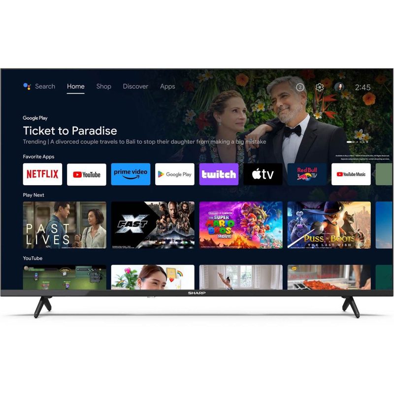 Smart TV Sharp 40FH2EA 40" Full HD Android TV Wi-Fi Smart TV Sharp 40FH2EA 40" Full HD Android TV Wi-Fi