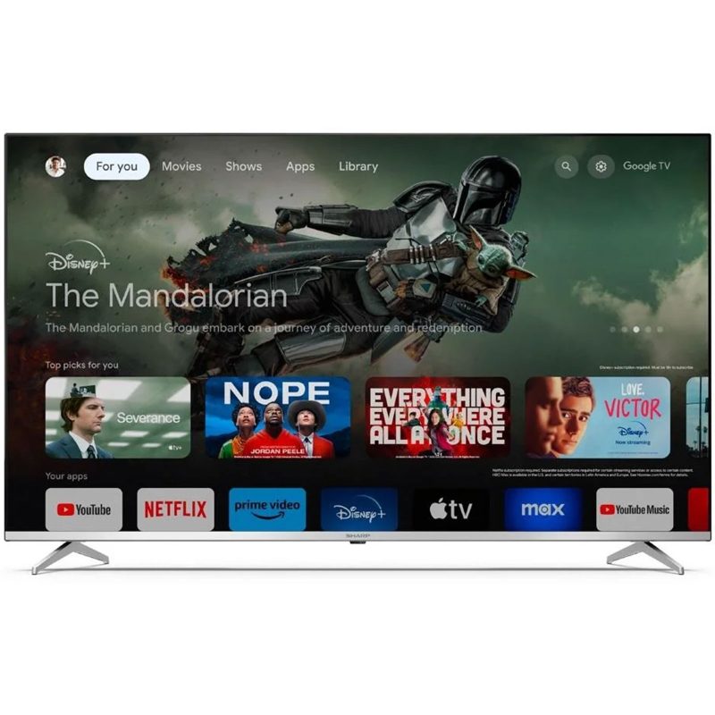 Smart TV Sharp Aquos 55GP6260E 55" 4K QLED Google TV Frameless Smart TV Sharp Aquos 55GP6260E 55" 4K QLED Google TV Frameless
