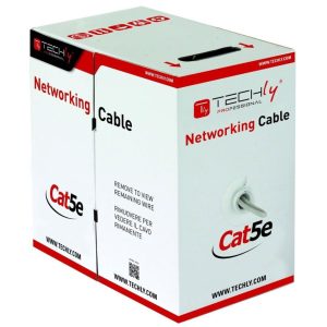TECHLY Matassa U/UTP Cavo LAN Cat.5E CCA 305m Rigido Grigio